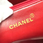 CHANEL CC Coco Mark Ball Charm Tote Bag Shoulder Bag Caviar Leather Women's Red