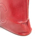 CHANEL CC Coco Mark Ball Charm Tote Bag Shoulder Bag Caviar Leather Women's Red