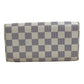 LOUIS VUITTON N61735 Damier Azur Portefeuille Sarah Long Wallet in Damier Azur Canvas, Women's, White