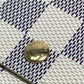 LOUIS VUITTON N61735 Damier Azur Portefeuille Sarah Long Wallet in Damier Azur Canvas, Women's, White