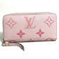 LOUIS VUITTON M80403 Monogram Empreinte by the Pool Zippy Wallet in Monogram Empreinte Leather, Bouton de Rose and Pink