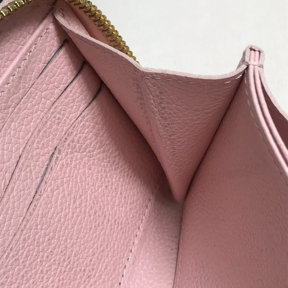 LOUIS VUITTON M80403 Monogram Empreinte by the Pool Zippy Wallet in Monogram Empreinte Leather, Bouton de Rose and Pink