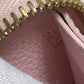 LOUIS VUITTON M80403 Monogram Empreinte by the Pool Zippy Wallet in Monogram Empreinte Leather, Bouton de Rose and Pink