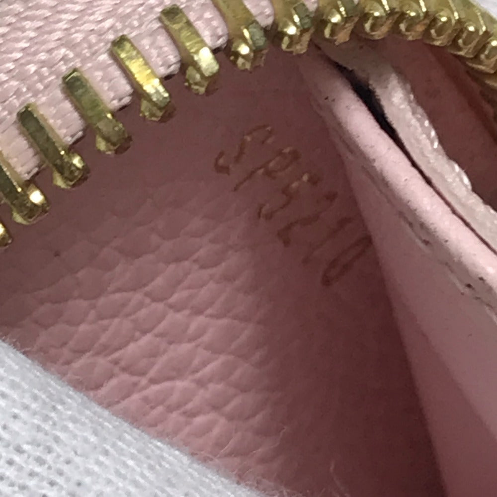 LOUIS VUITTON M80403 Monogram Empreinte by the Pool Zippy Wallet in Monogram Empreinte Leather, Bouton de Rose and Pink