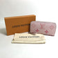 LOUIS VUITTON M80403 Monogram Empreinte by the Pool Zippy Wallet in Monogram Empreinte Leather, Bouton de Rose and Pink