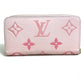 LOUIS VUITTON M80403 Monogram Empreinte by the Pool Zippy Wallet in Monogram Empreinte Leather, Bouton de Rose and Pink