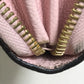 LOUIS VUITTON M80403 Monogram Empreinte by the Pool Zippy Wallet in Monogram Empreinte Leather, Bouton de Rose and Pink