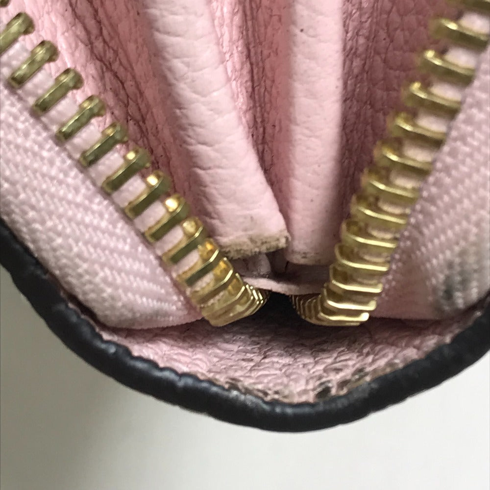LOUIS VUITTON M80403 Monogram Empreinte by the Pool Zippy Wallet in Monogram Empreinte Leather, Bouton de Rose and Pink