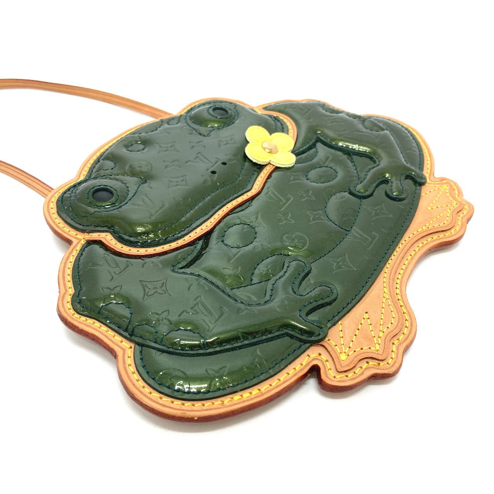 LOUIS VUITTON Ｍ92269 モノグラムヴェルニ コント ドゥ フェ カバン カエル ポシェット グラボ ショルダーバッグ モノグラムヴェルニ レディース グリーン