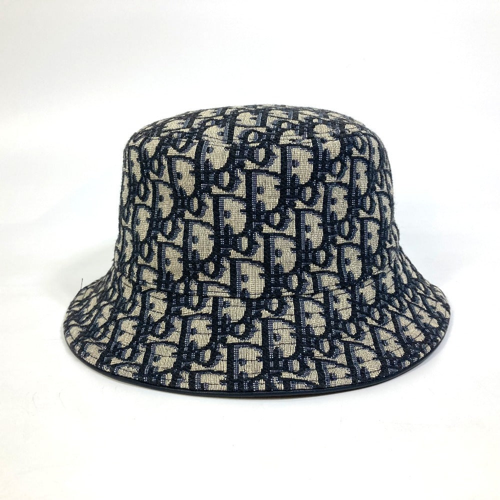 Christian Dior 113C907A4502 オブリーク ボブハット 帽子 ハット 小物 ハット キャンバス/レザー レディース ネイビー