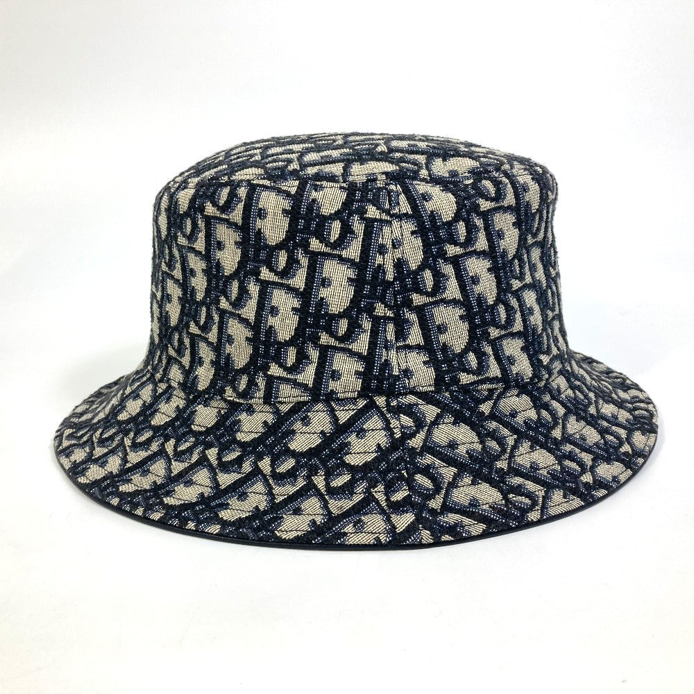 Christian Dior 113C907A4502 オブリーク ボブハット 帽子 ハット 小物 ハット キャンバス/レザー レディース ネイビー
