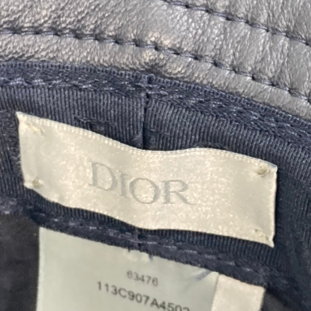 Christian Dior 113C907A4502 オブリーク ボブハット 帽子 ハット 小物 ハット キャンバス/レザー レディース ネイビー