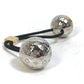 LOUIS VUITTON M80266 Nanogram Scrunchie Planet LV Hair Tie, Women's, Gold/Silver