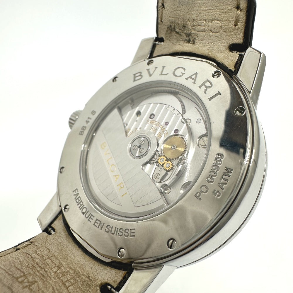 BVLGARI BB41WSLD ブルガリブルガリ 自動巻き デイト 腕時計 SS メンズ シルバー