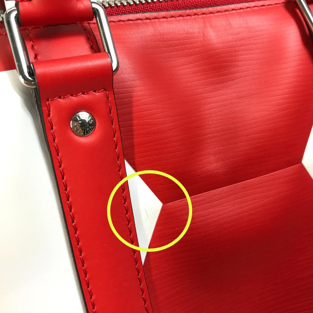 LOUIS VUITTON M52121 Epi Leather 2018 FIFA World Cup Soccer Ball Keepall Bandouliere 50 2-Way Boston Bag in Red, Men's