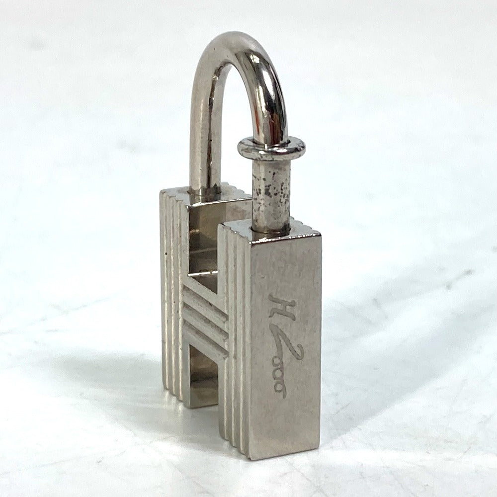 HERMES H motif, the first step of the new century, 2000 limited edition H Cadena Padlock pendant top, metal, women's, silver
