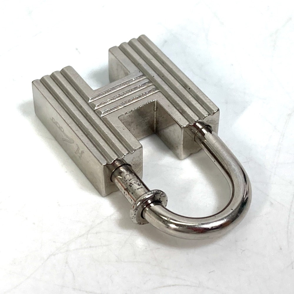HERMES H motif, the first step of the new century, 2000 limited edition H Cadena Padlock pendant top, metal, women's, silver