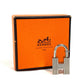 HERMES H motif, the first step of the new century, 2000 limited edition H Cadena Padlock pendant top, metal, women's, silver