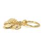 Christian Dior Perfume Bag Charm Key Ring Keychain GP Women's Gold