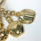 Christian Dior Perfume Bag Charm Key Ring Keychain GP Women's Gold