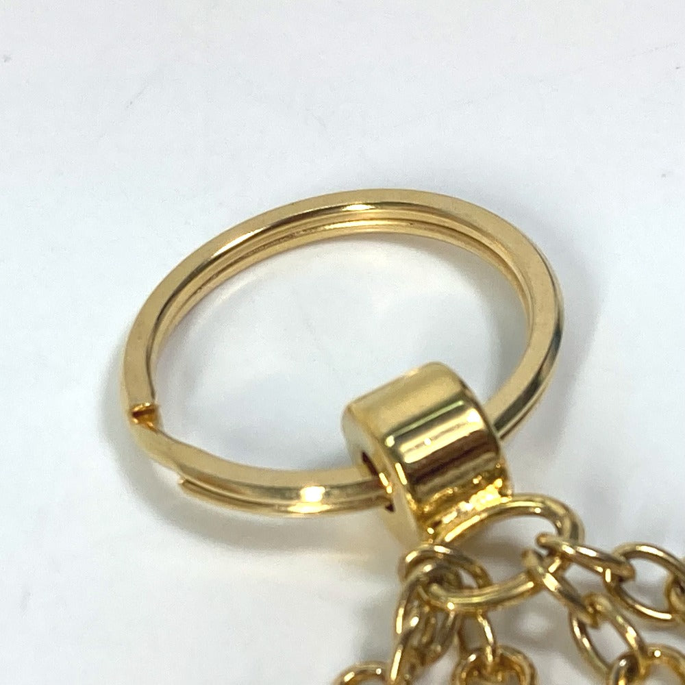 Christian Dior Perfume Bag Charm Key Ring Keychain GP Women's Gold