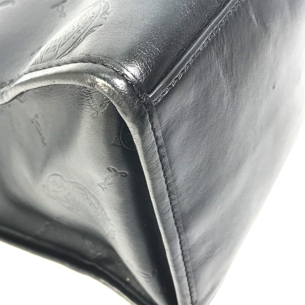 Berluti Logo Uris Small 2-Way Business Tote Bag in Black Leather for Men