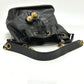 CHANEL Coco Mark Deka Coco Drawstring Crossbody Chain Shoulder Bag in Caviar Skin, Black