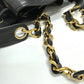 CHANEL Coco Mark Deka Coco Drawstring Crossbody Chain Shoulder Bag in Caviar Skin, Black