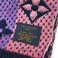 LOUIS VUITTON M70899 モノグラム エシャルプ ロゴマニア レインボー ファッション小物 マフラー ウール レディース ネイビー×ピンク