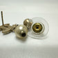 CHANEL Coco Mark Faux Pearl 05A Earrings GP Women's Gold