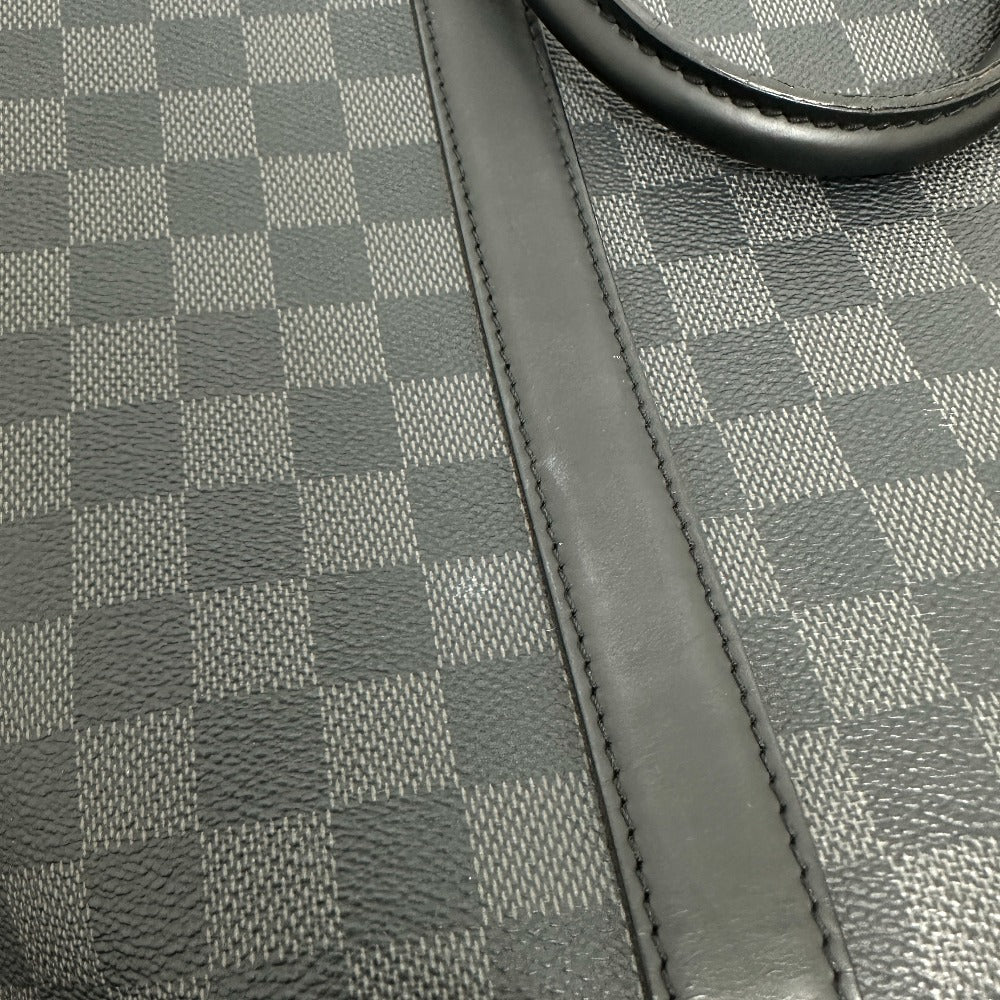 LOUIS VUITTON N40000 Damier Graphite Anton Tote Bag in Damier Graphite Canvas, Men's, Black
