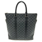 LOUIS VUITTON N40000 Damier Graphite Anton Tote Bag in Damier Graphite Canvas, Men's, Black