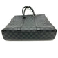 LOUIS VUITTON N40000 Damier Graphite Anton Tote Bag in Damier Graphite Canvas, Men's, Black