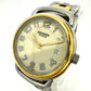 HERMES PU2.220 Pullman Quartz Date Watch, Stainless Steel/GP, Women's, Silver/Gold