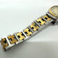 HERMES PU2.220 Pullman Quartz Date Watch, Stainless Steel/GP, Women's, Silver/Gold