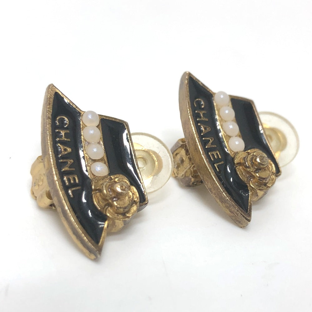 CHANEL 帽子モチーフ 02A イヤリング GP レディース ブラック