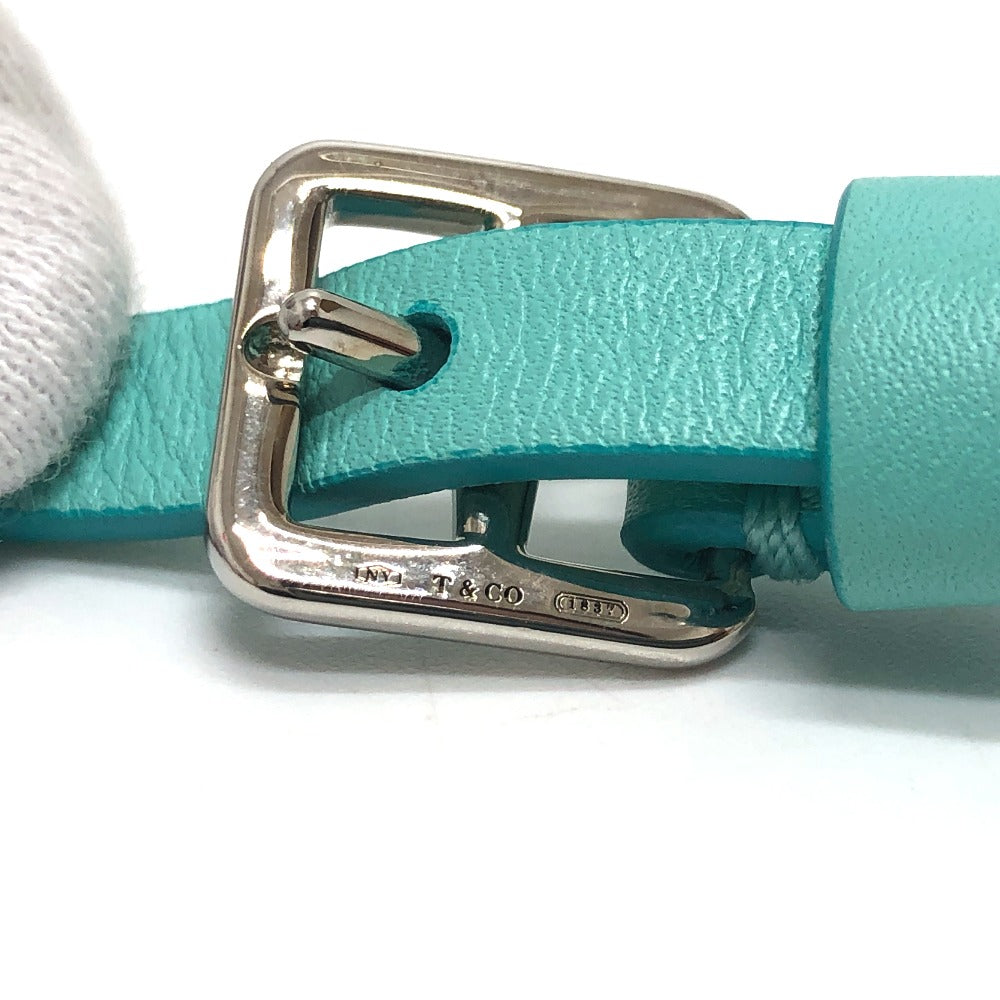 TIFFANY&Co. キャットストリート スモール ショッピングトート 2WAYバッグ カバン バッグ ショルダーバッグ ハンドバック 斜め掛け ショルダーバッグ レザー レディース ブルー
