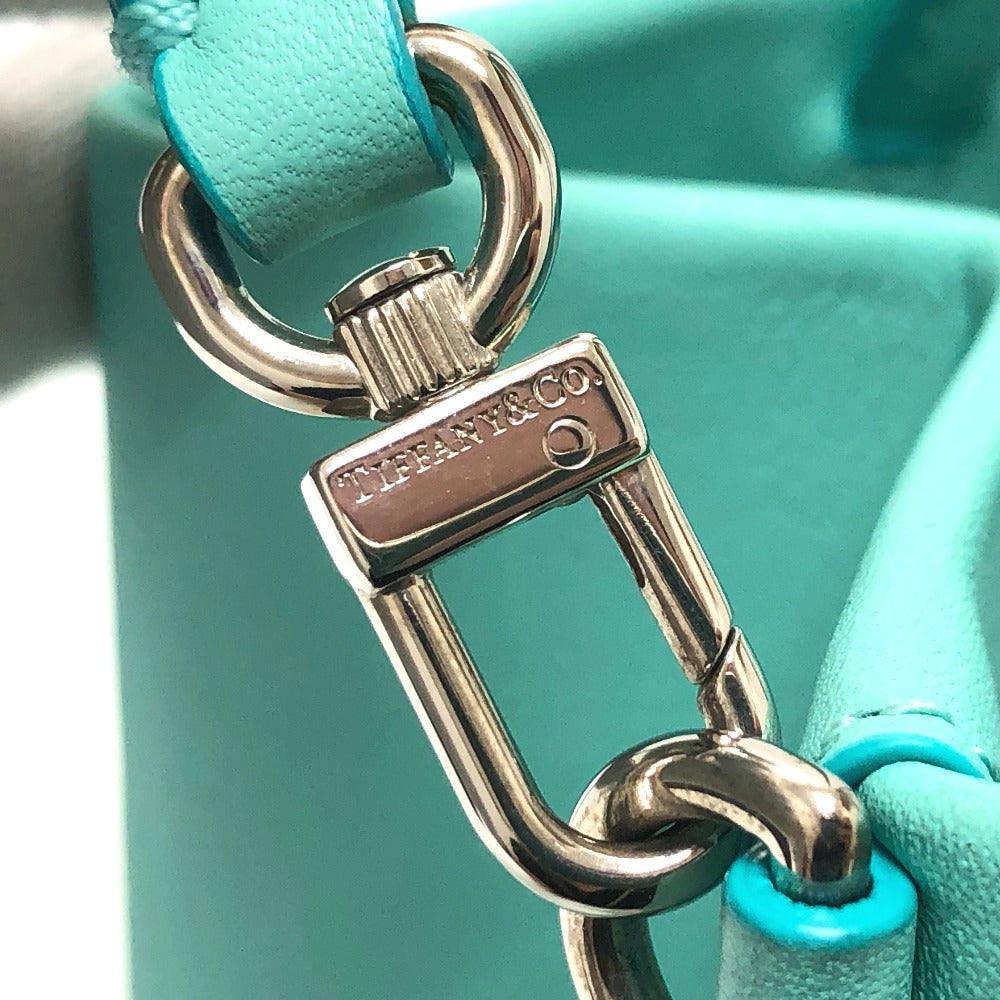 TIFFANY&Co. キャットストリート スモール ショッピングトート 2WAYバッグ カバン バッグ ショルダーバッグ ハンドバック 斜め掛け ショルダーバッグ レザー レディース ブルー