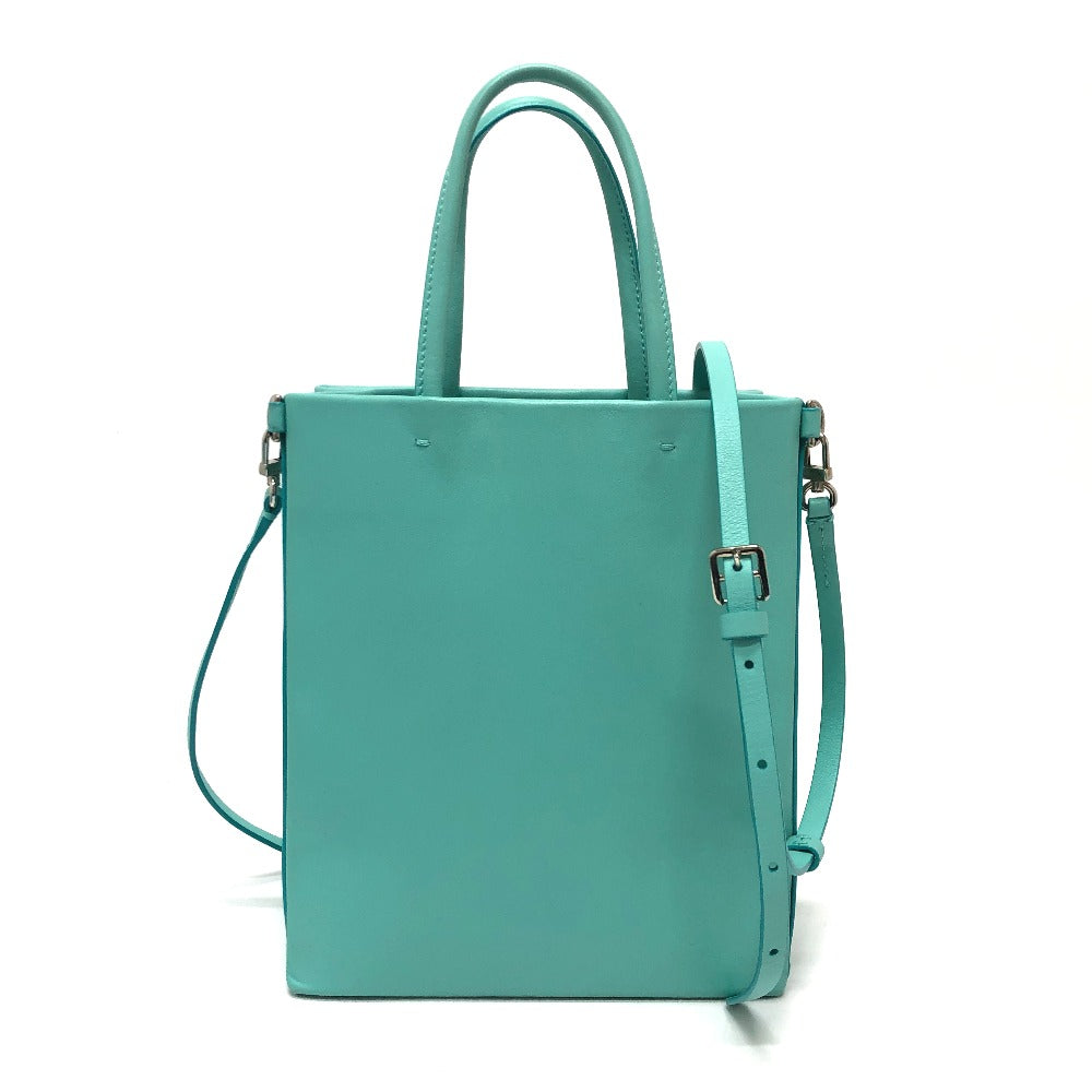 TIFFANY&Co. キャットストリート スモール ショッピングトート 2WAYバッグ カバン バッグ ショルダーバッグ ハンドバック 斜め掛け ショルダーバッグ レザー レディース ブルー
