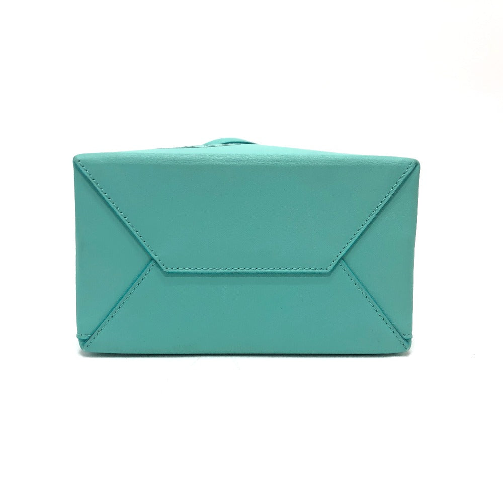 TIFFANY&Co. キャットストリート スモール ショッピングトート 2WAYバッグ カバン バッグ ショルダーバッグ ハンドバック 斜め掛け ショルダーバッグ レザー レディース ブルー