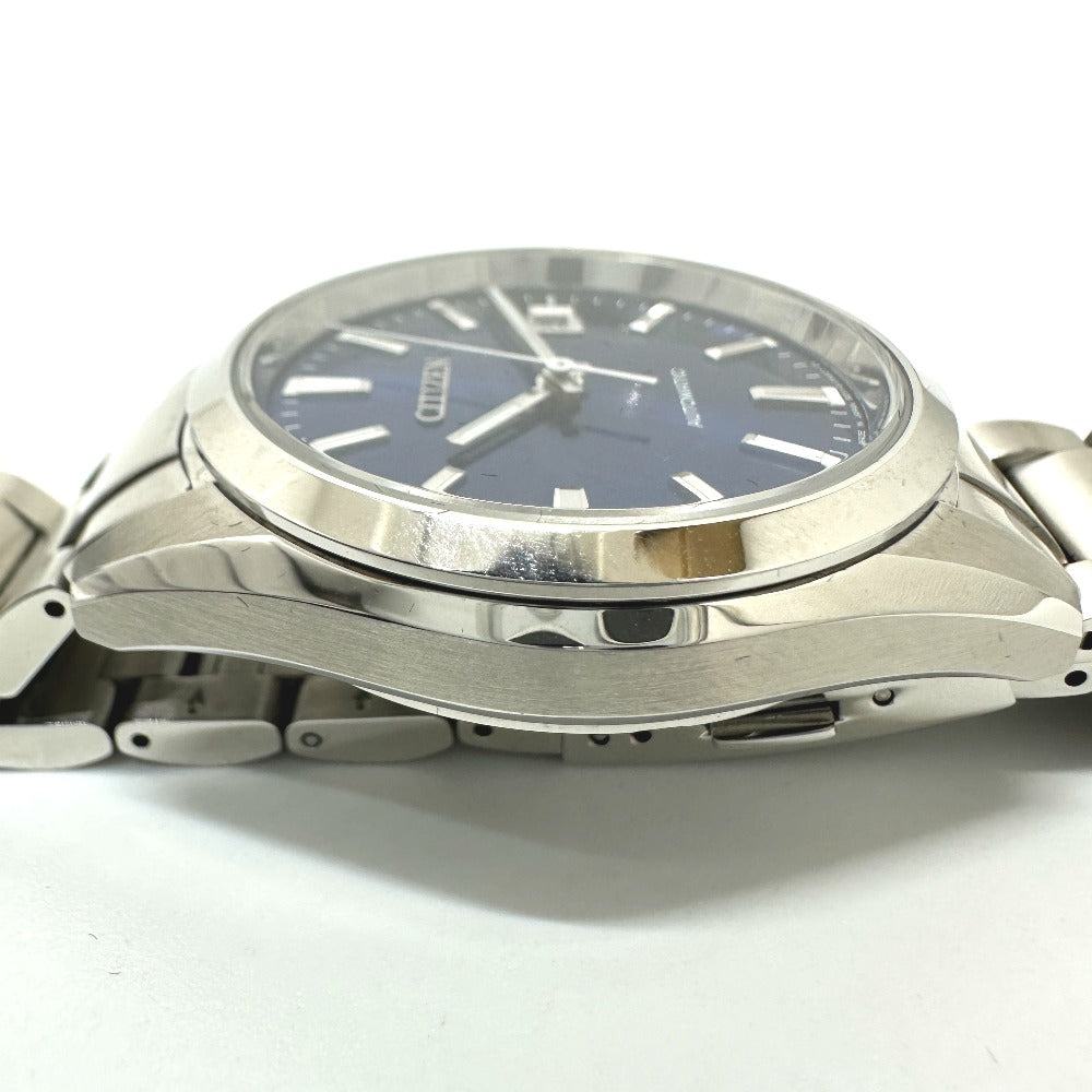 CITIZEN NB1050-59L メカニカル 自動巻き デイト 腕時計 SS メンズ シルバー
