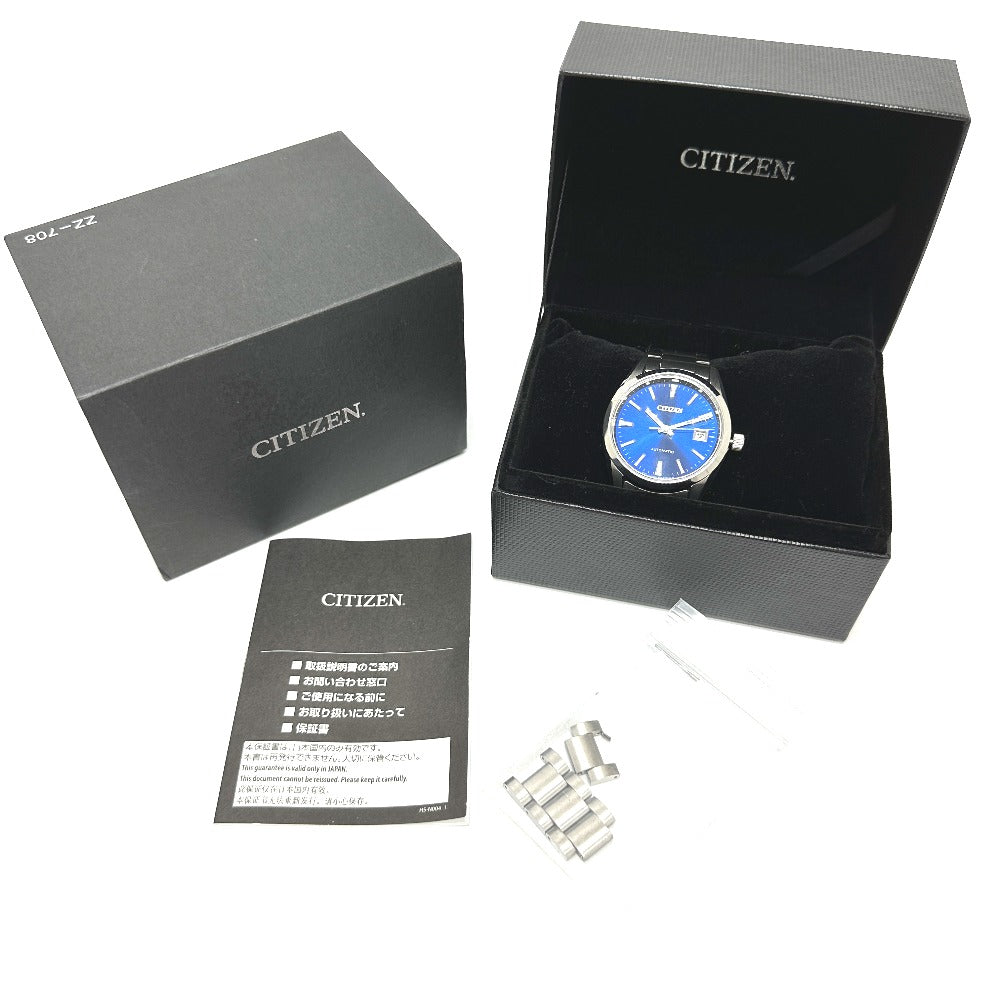 CITIZEN NB1050-59L メカニカル 自動巻き デイト 腕時計 SS メンズ シルバー