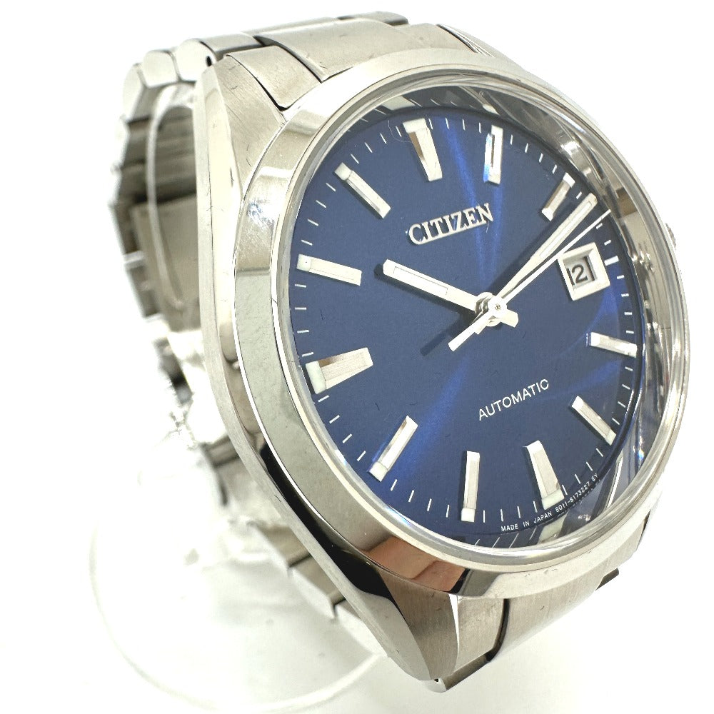 CITIZEN NB1050-59L メカニカル 自動巻き デイト 腕時計 SS メンズ シルバー