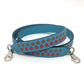 HERMES Bandouliere Traces de Cuir Hexagon Shoulder Strap Epsom Leather Women's Blue du Nord/Rouge de Coeur/Gold Blue