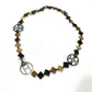 HERMES H Logo Diva DEVA Accessory Fashion Necklace Buffalo Horn Women's Brown