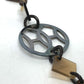HERMES H Logo Diva DEVA Accessory Fashion Necklace Buffalo Horn Women's Brown