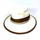 HERMES Two-Tone Bucket Hat, Bob Hat, Cotton, Women's, Brown/Ivory
