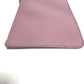 PRADA Logo Makeup Pouch, Flat Cosmetic Pouch, Saffiano Leather, Women's, Pink