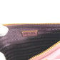 PRADA Logo Makeup Pouch, Flat Cosmetic Pouch, Saffiano Leather, Women's, Pink