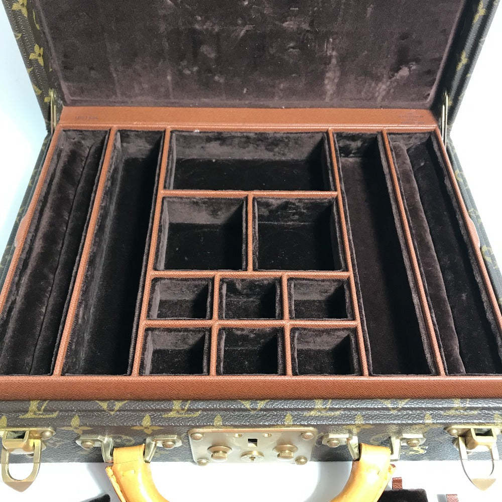 LOUIS VUITTON M47120 Monogram Box Boite Bijoux Jewelry Case Trunk Interior Accessory Case Monogram Canvas Women's Brown